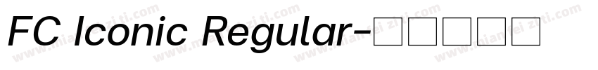 FC Iconic Regular字体转换